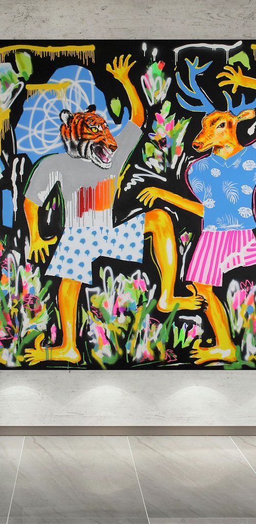 Dance  200 * 200 CM / 78,74 * 78,74 INCH by V. Lishko