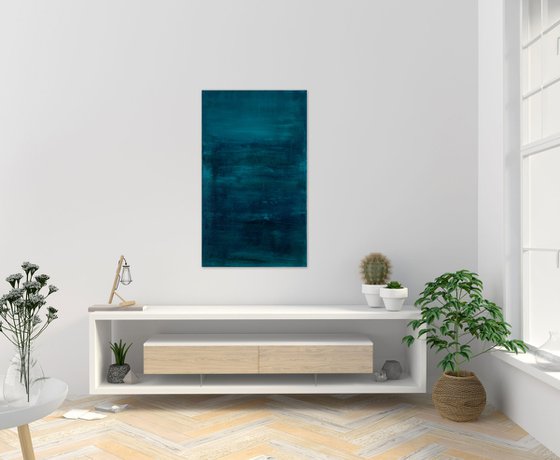 Emerald abstract painting SG183