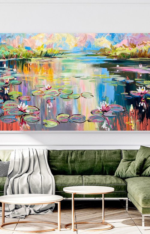 Water Lilies 18 by Ole Karako