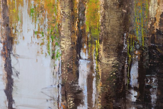 Everglades Cypress Trees 30x30 inch 76x76 cm by Bo Kravchenko