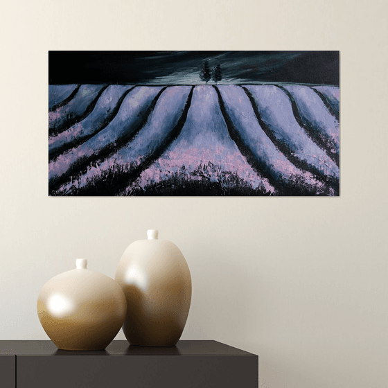 The Lavender Fields and the storm - Fields and Colors Series