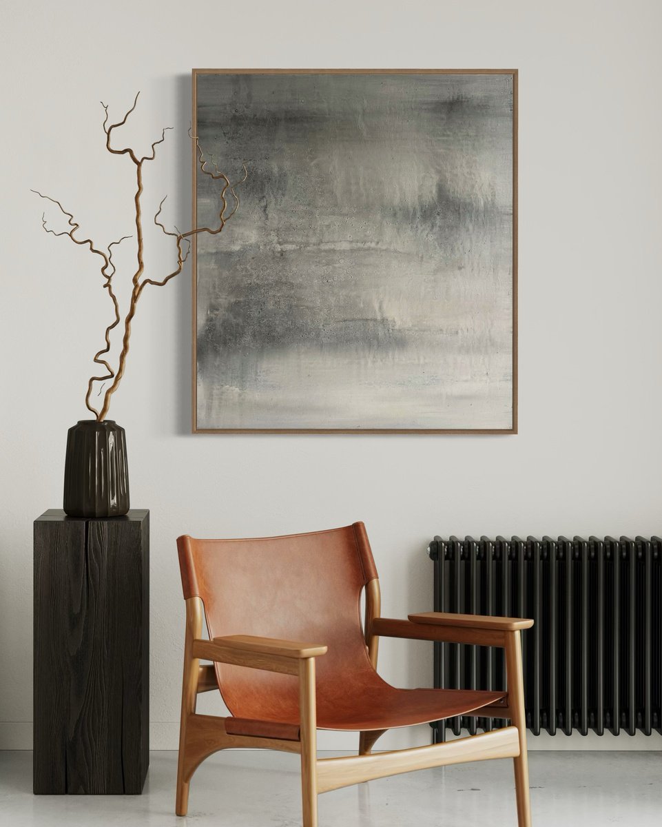 Abstract Painting By Alisa Fimen, 32 X 36, Nebira, Original Artwork