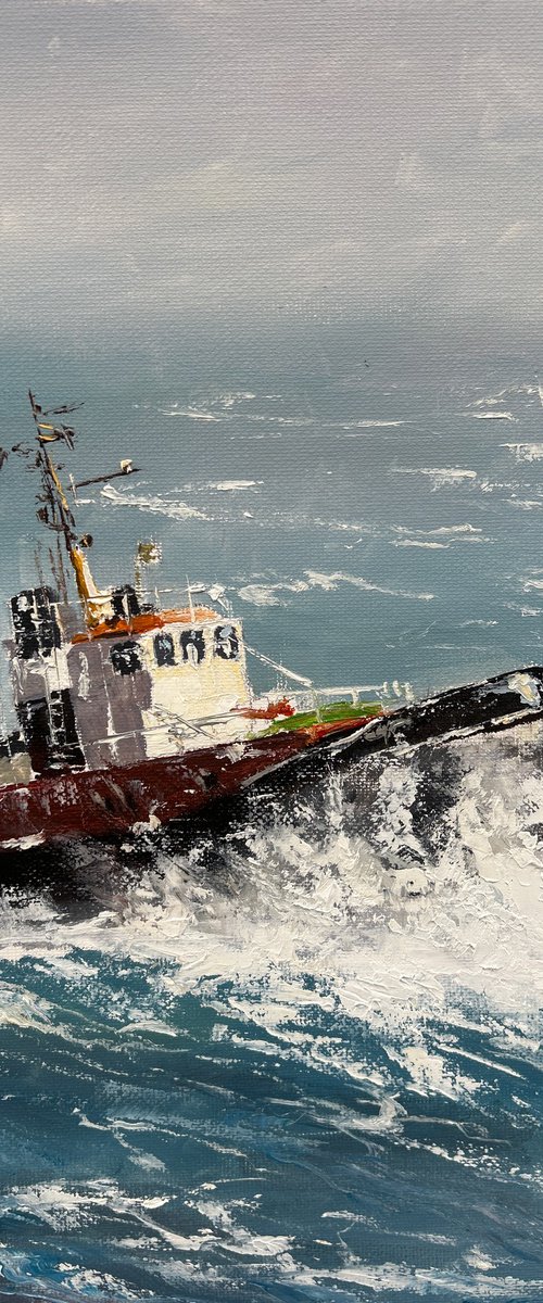 Tugboat brave by Dmitry Melenty