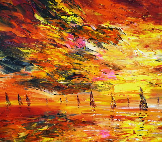 Evening Sailing Boats XL 1