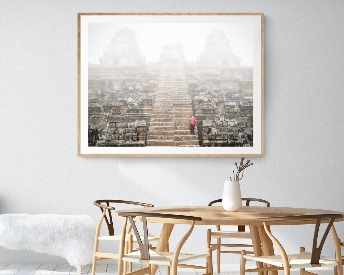Photorealistic Cityscapes Photograph By Serge Horta, 15 X 11", Angkor Series No.13, Original Artwork