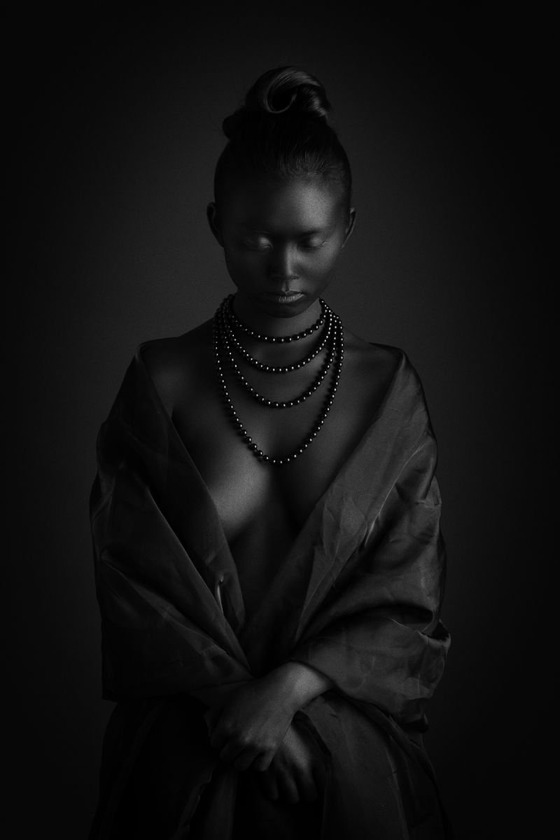 Photorealistic Photograph , Black Pearls Ii. By Peter Zelei, 31 X 45, Artwork For Sale On Artfinder