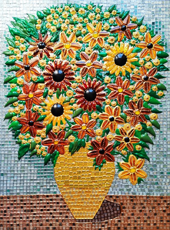 Amber Sunflowers