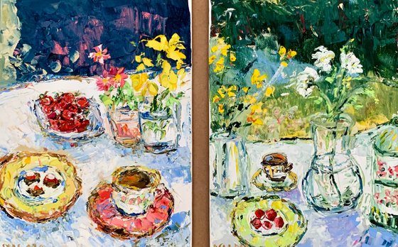 Summer Still life in garden