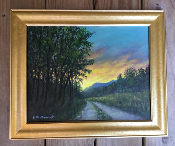 BACK ROAD MORNING - oil 11X14 (SOLD)