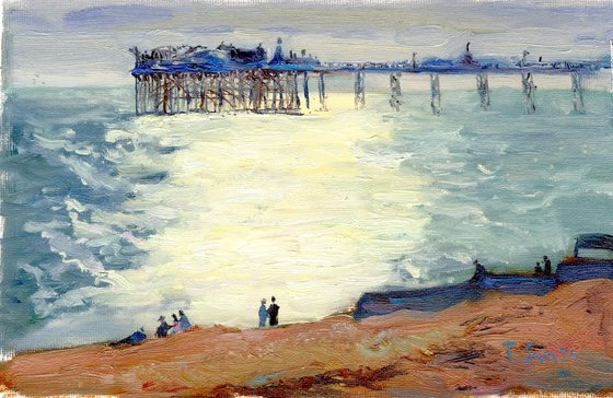 Sunset on the Brighton pier