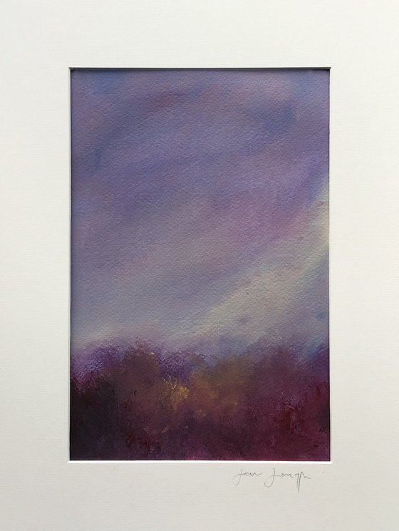 Atmospheres 1 - mounted abstract landscape painting