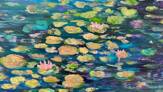 Blue Waterlily Pond - XXL