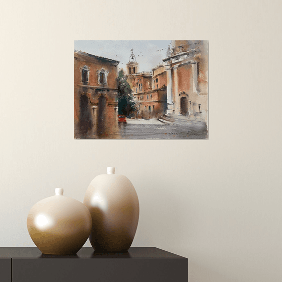 Fabriano street, Italy