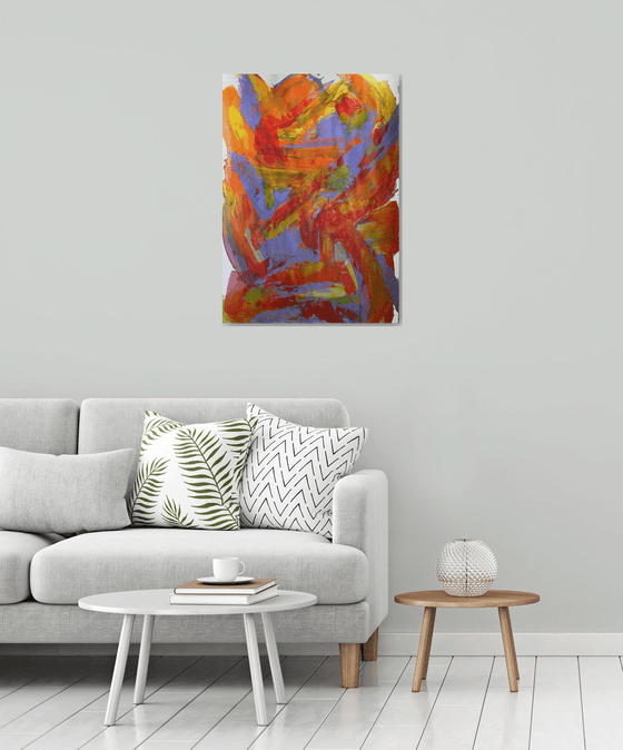 Color Reflection 20235 / ORIGINAL ACRYLIC PAINTING