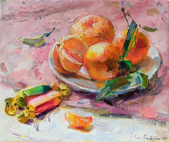 Tangerines and candies