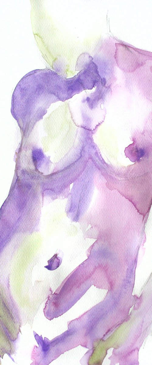 Grace I. Series of Nude Bodies Filled with the Scent of Color /  ORIGINAL PAINTING by Salana Art Gallery