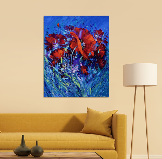 Symphony of Red and Blue