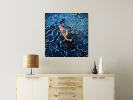 Solace VI - Large Swimming Painting