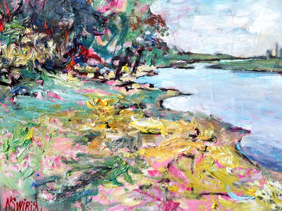 “The Riverbank. May.”