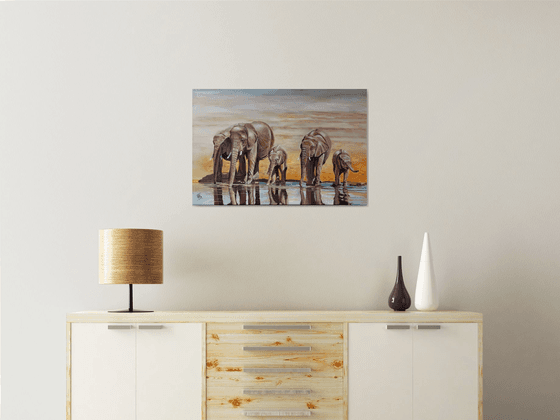 Elephants in the Desert
