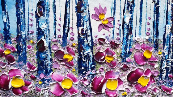 "Misty Woods & Flowers in Love"