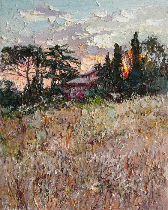 Italian Countryside at Sunset