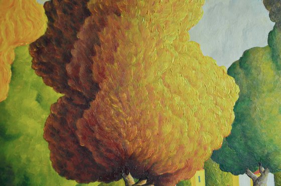 ALBERI con PICCOLA CITTA'