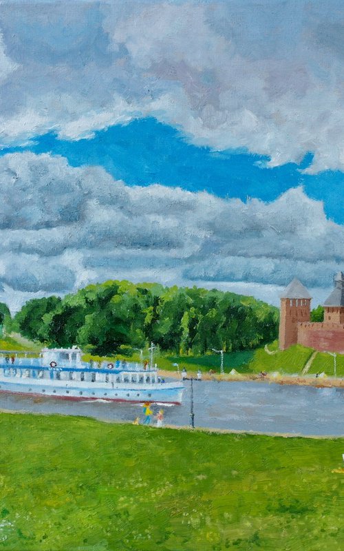 Novgorod, The Great, River View by Juri Semjonov