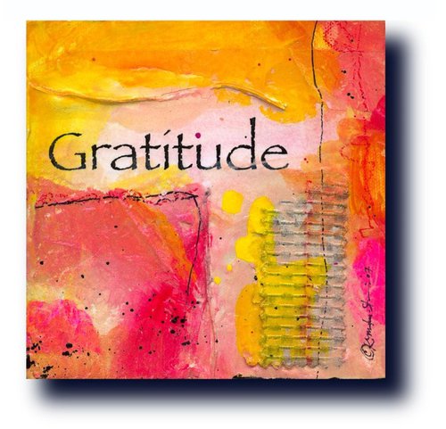 From "The Positive Thoughts" Series - Gratitude by Kathy Morton Stanion
