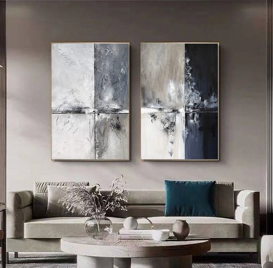 Ash and Midnight Diptych set
