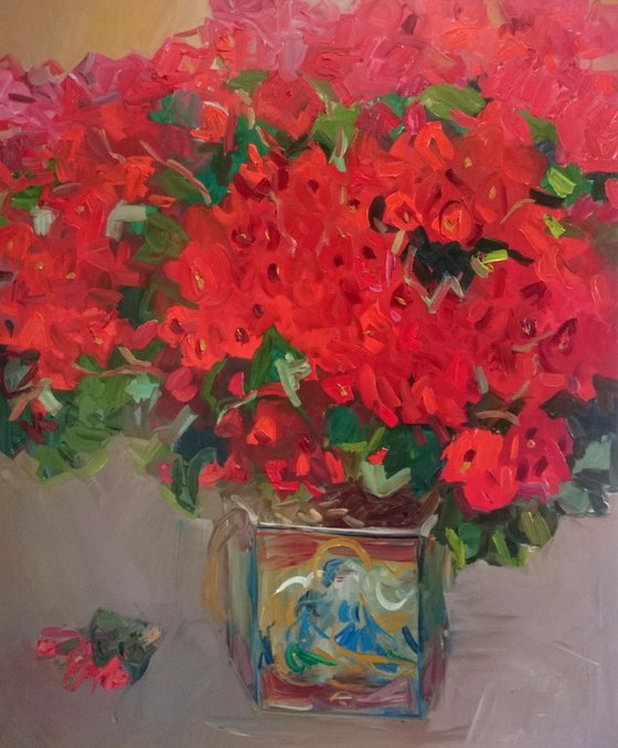 Fabulous begonia. 110x90cm