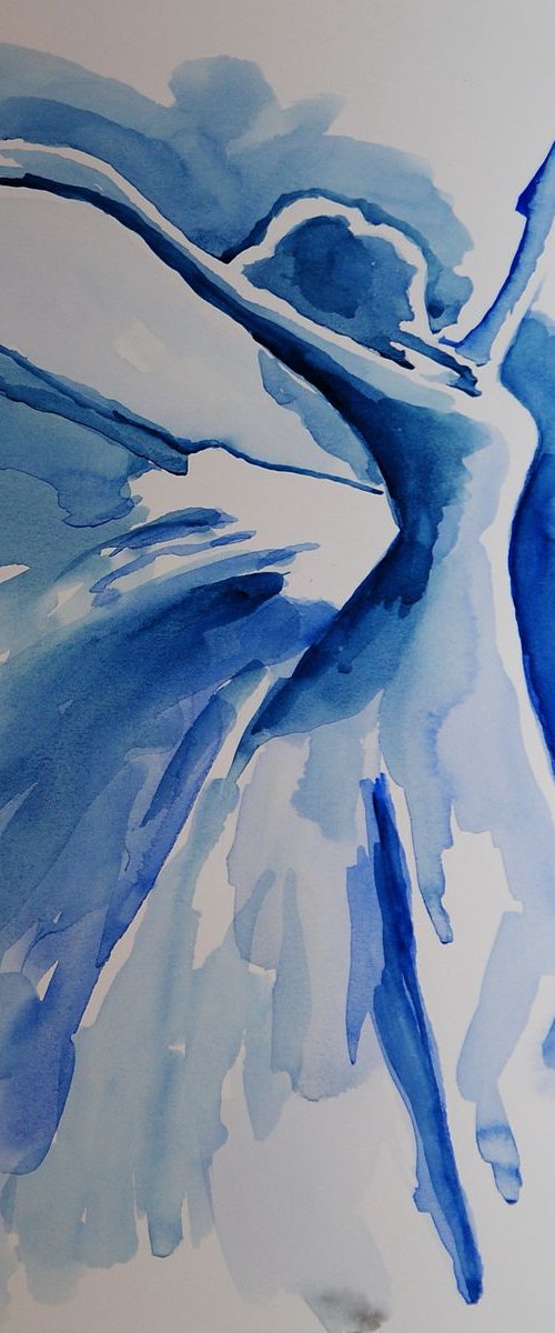 Ballerina 34 /  35 X 27 cm / 13,8" X 10,6" by Alexandra Djokic