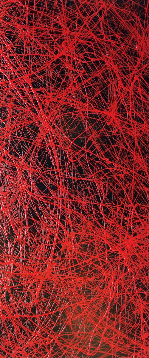 Black & red abstract. 40X60cm by Vitaliy Koriakin