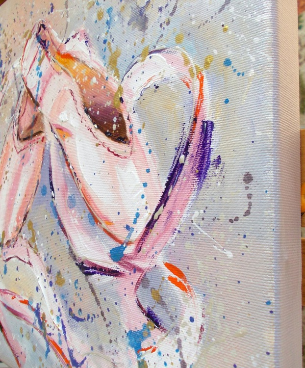 Original Ballet Shoes Painting Ballet Art Small Artfinder