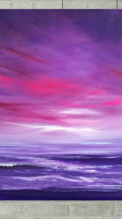 Burning Desire, Landscape - Modern Art Office Decor Home by Mel Graham