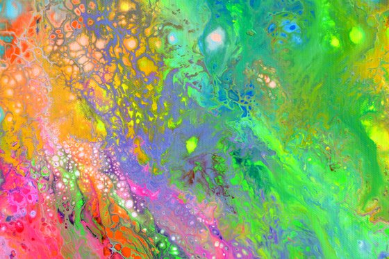 Flowing Energy 62 - Large Colorful Abstract