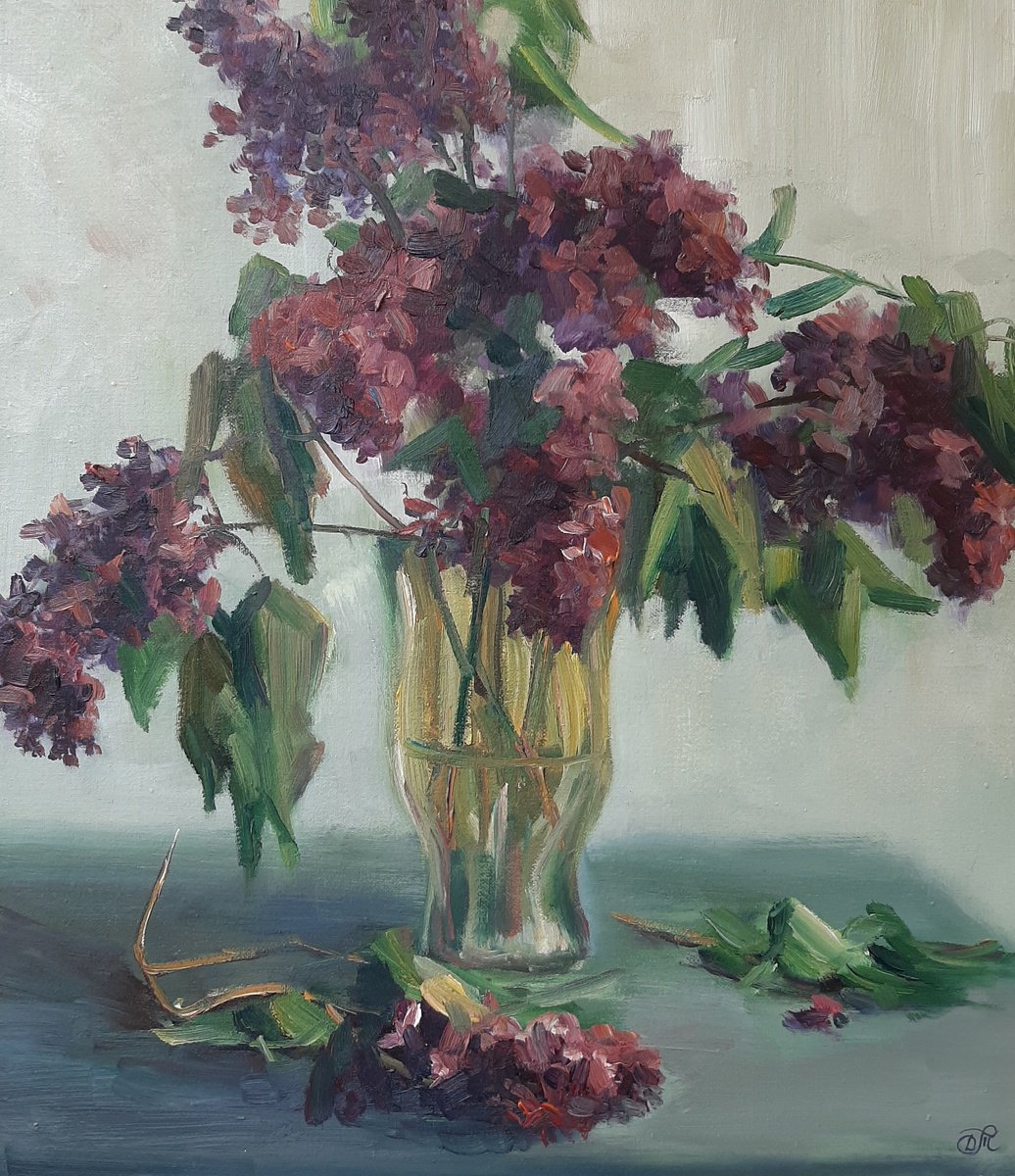 Still life with lilac by Dmitrij Tikhov