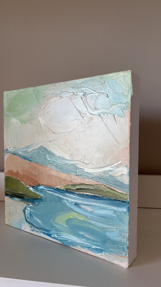 Whispers of the quiet sea shores landscape