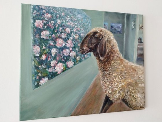 A Sheep In The Gallery