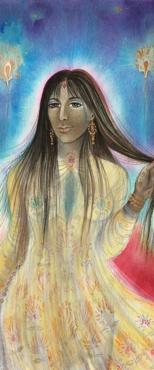 Woman wearing a Kurta by Phyllis Mahon