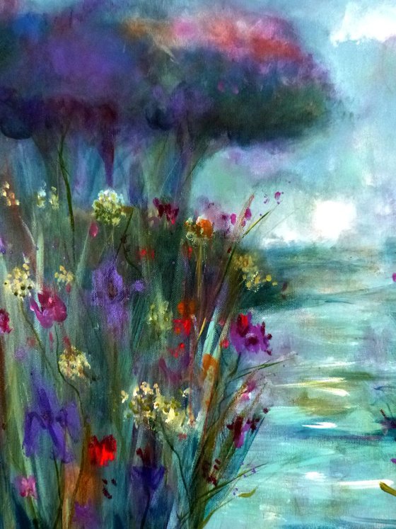 The iris pond 60x60cm