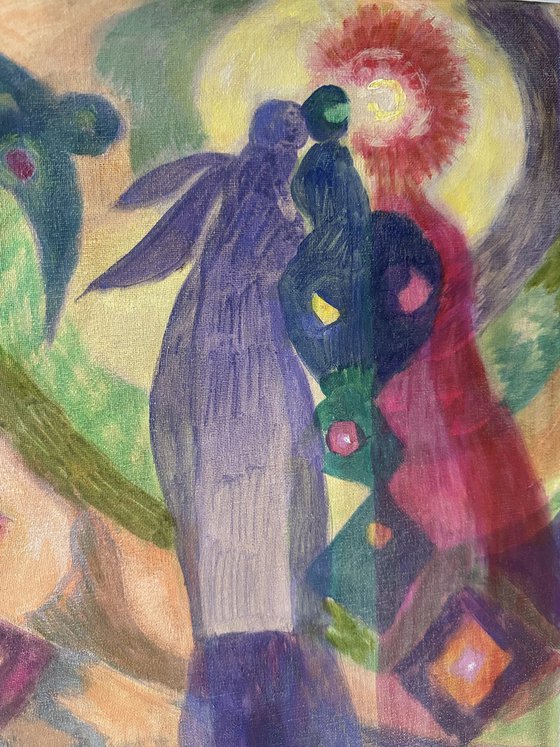 Born of the embrace of light and shadow