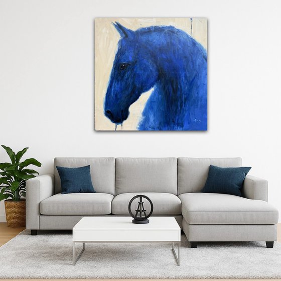 Blue horse