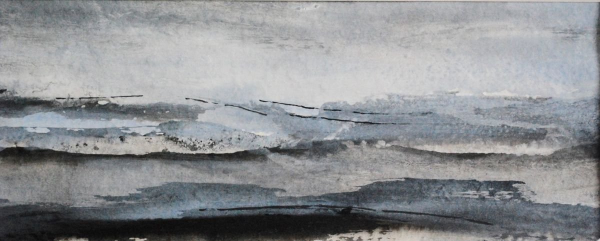 Stormy Grey Sea IV - Seascape by Gesa Reuter