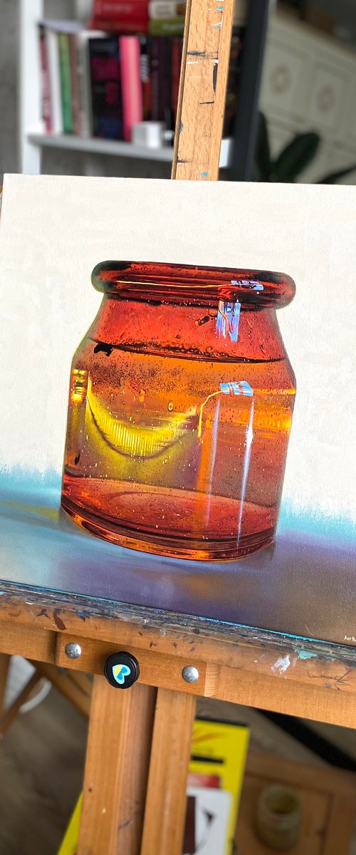 Orange Vase by Anastasia Parfilo
