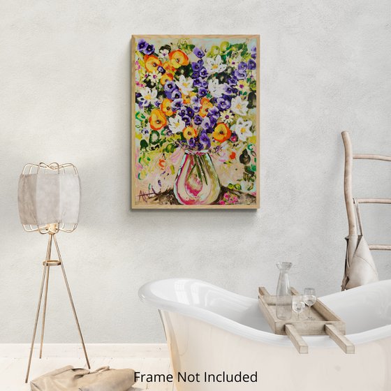Lilies and Larkspur