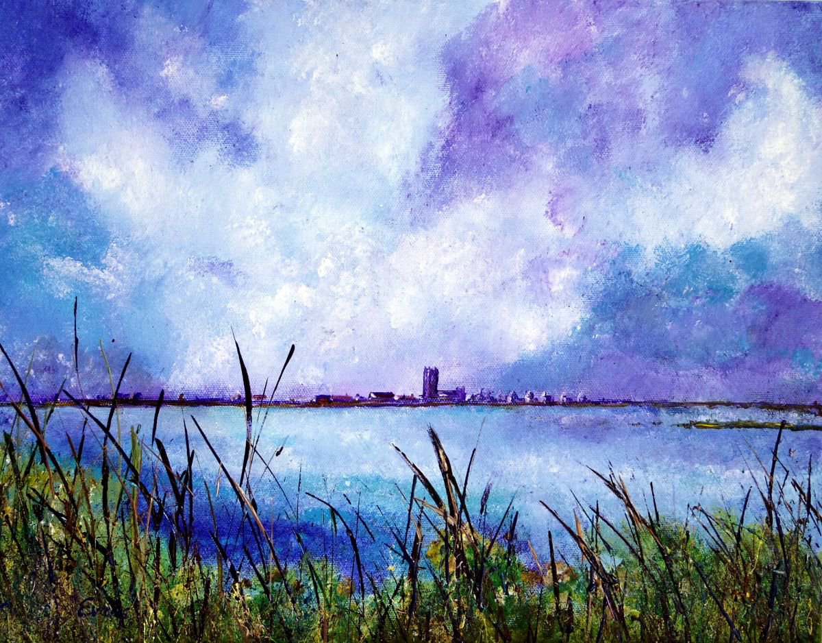 Christchurch Acrylic painting by Graham Evans Artfinder