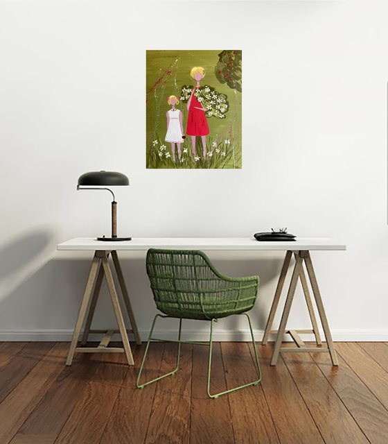 Sisters Original Painting