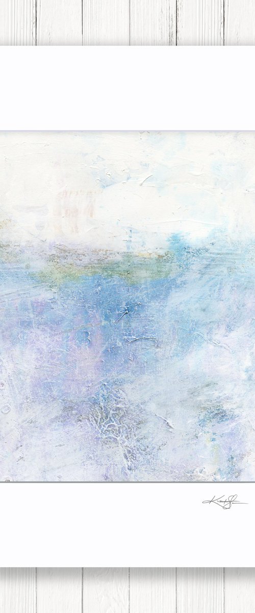 Lost In Tranquility 3 - Serene Mixed Media Painting by Kathy Morton Stanion by Kathy Morton Stanion