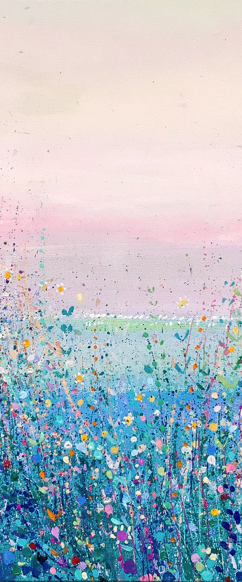 Green Sea, Pink Skies by Sandy Dooley